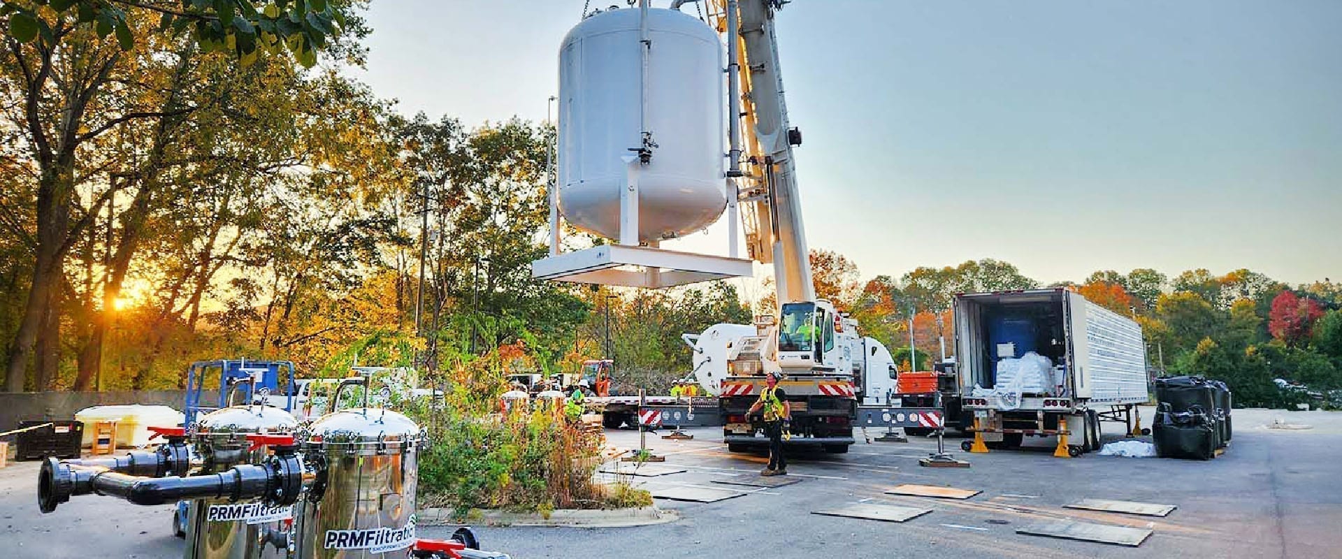 PRM Filtration equipment installation