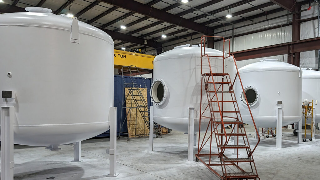 Custom built ASME media tanks