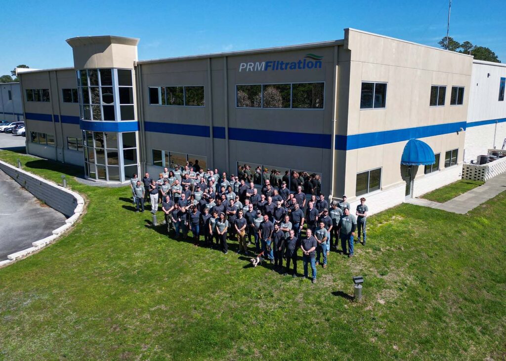 PRMFiltration's corporate headquarters with staff