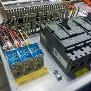 Electrical components for a control panel